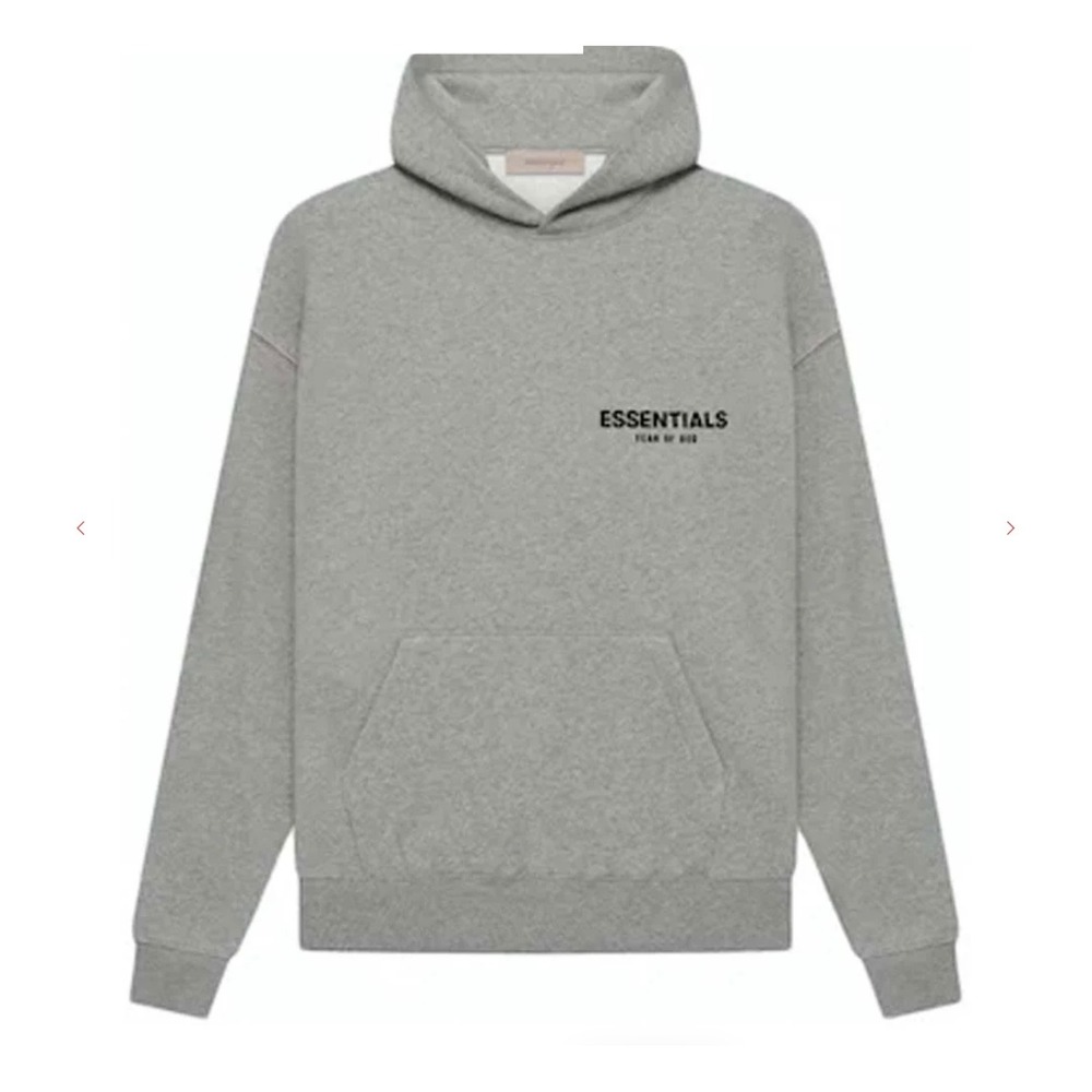Fear of God Essentials Hoodie Dark Oatmeal Size Medium New With Tags - Picture 1 of 6